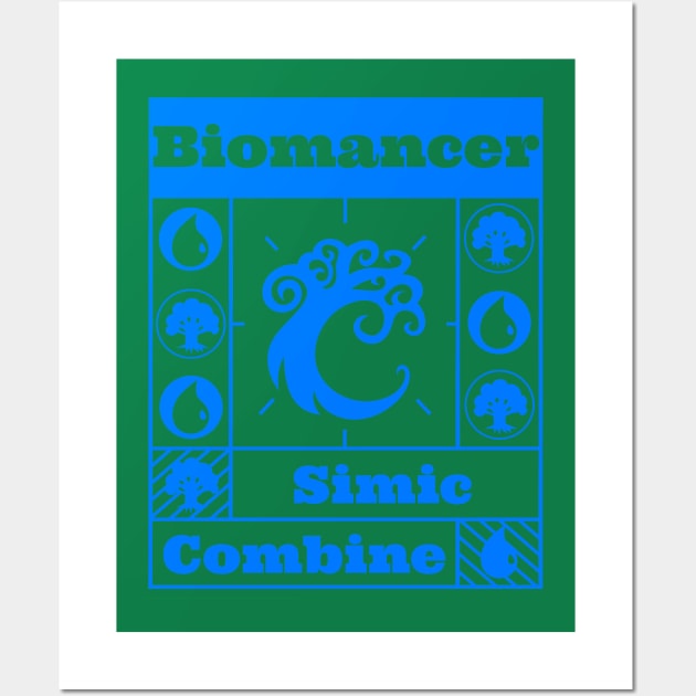 Simic Combine | Biomancer| MTG Guild Blue on Green EXP Design Wall Art by ChristophZombie